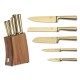 Zestaw noży kuchennych Sahara Collection BH-3125, 5 szt., blok akacjowy