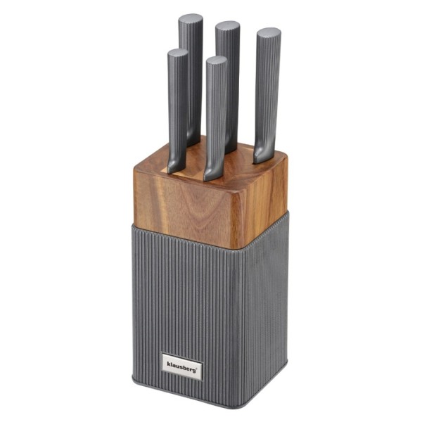 Zestaw noży kuchennych Klausberg KB-7982 (blok z akacji)