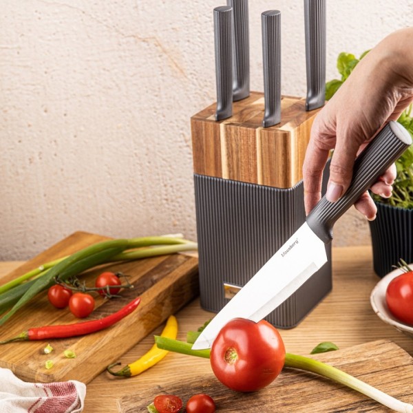 Zestaw noży kuchennych Klausberg KB-7982 (blok z akacji)