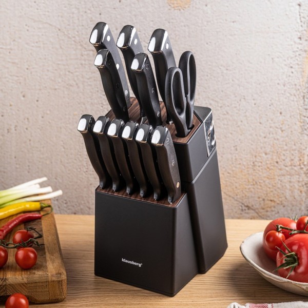 Zestaw noży kuchennych i do steków Klausberg KB-7985 (w bloku)