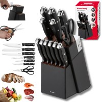 Zestaw noży kuchennych i do steków Klausberg KB-7985 (w bloku)