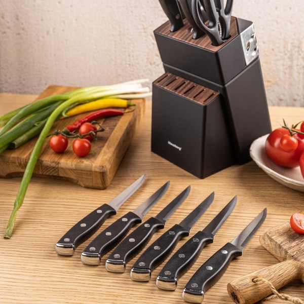 Zestaw noży kuchennych i do steków Klausberg KB-7985 (w bloku)