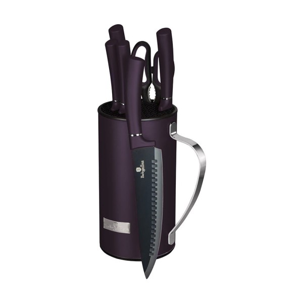 Zestaw noży kuchennych Berlinger Haus Purple Eclipse BH-2584 w stojaku 7 elementów