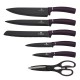 Zestaw noży kuchennych Berlinger Haus Purple Eclipse BH-2584 w stojaku 7 elementów