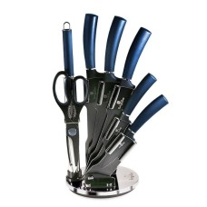 Набір кухонних ножів Berlinger Haus BH-2564 Aquamarine з підставкою для зручного зберігання