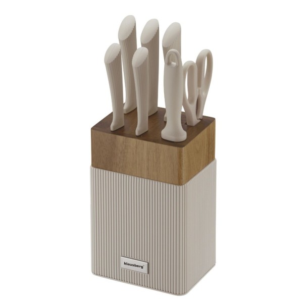 Zestaw noży kuchennych Klausberg KB-7984 (blok akacjowy)