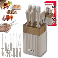 Zestaw noży kuchennych Klausberg KB-7984 (blok akacjowy)