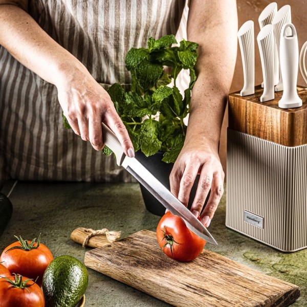 Zestaw noży kuchennych Klausberg KB-7984 (blok akacjowy)