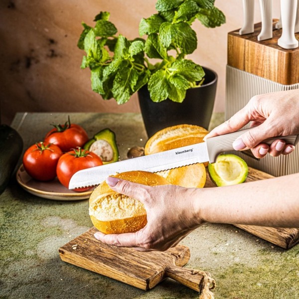 Zestaw noży kuchennych Klausberg KB-7984 (blok akacjowy)