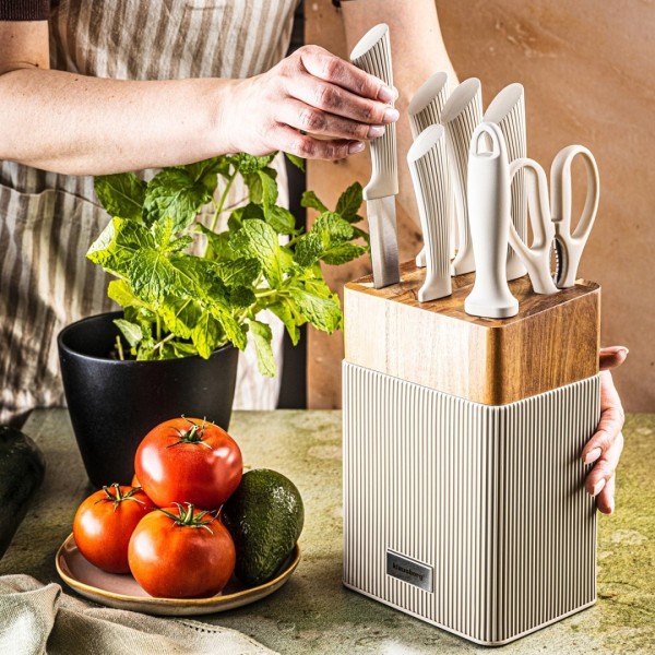 Zestaw noży kuchennych Klausberg KB-7984 (blok akacjowy)