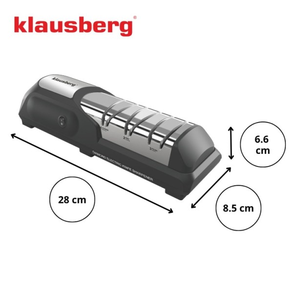 Elektryczna ostrzałka do noży Klausberg KB-7945 z diamentową powłoką