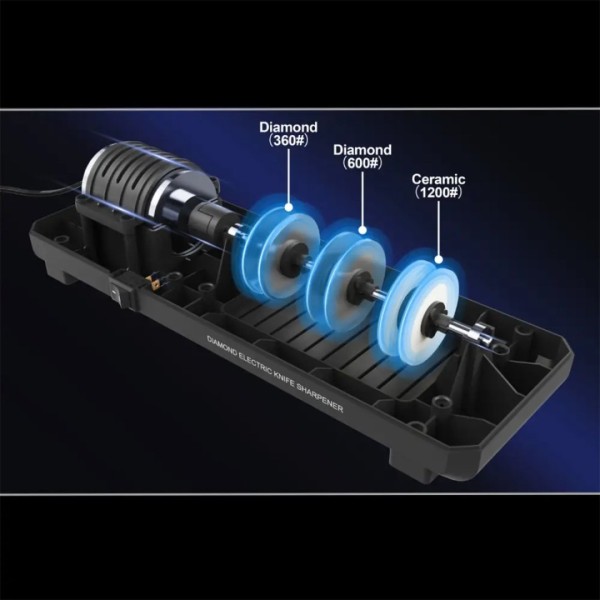 Elektryczna ostrzałka do noży Klausberg KB-7945 z diamentową powłoką