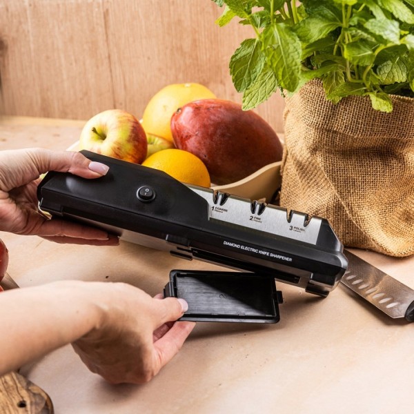 Elektryczna ostrzałka do noży Klausberg KB-7945 z diamentową powłoką