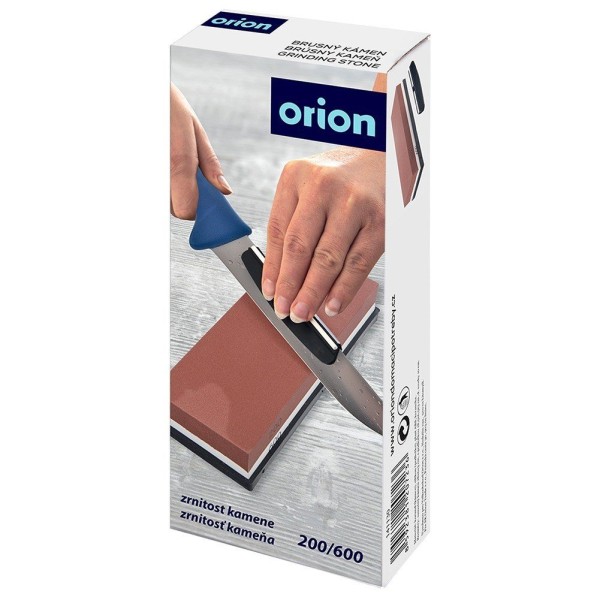 Острилка для ножів і ножиць, ORION 141130, камінна двостороння — для кухні та інструментів