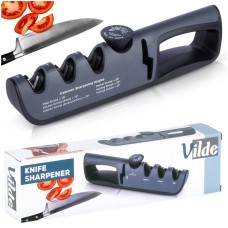 Острилка VILDE 259304 з регулюванням кута — для кухонних ножів і ножиць, точіння до гострого краю