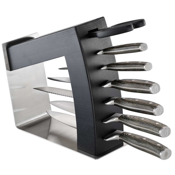 Blok do noży Roesle MoveX czarny do przechowywania noży kuchennych