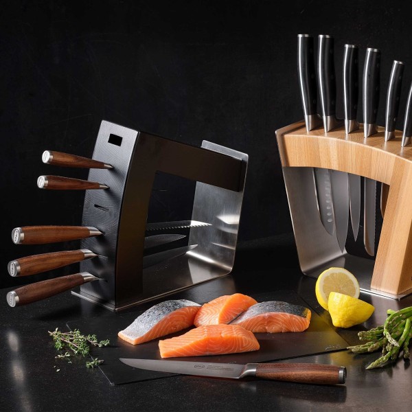 Blok do noży Roesle MoveX czarny do przechowywania noży kuchennych