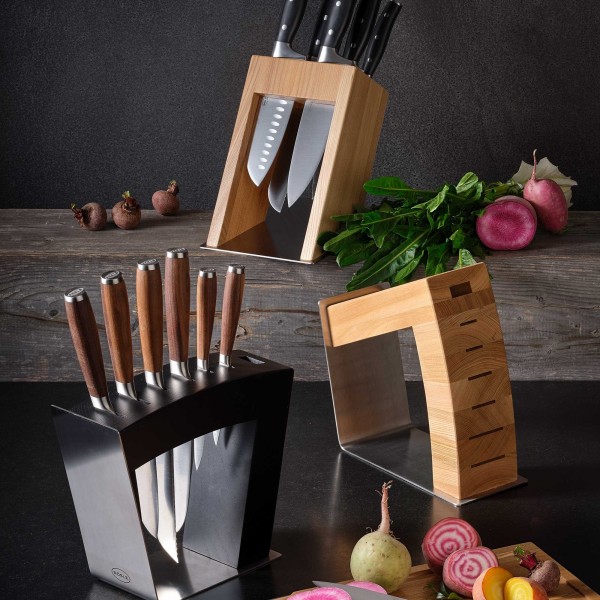 Blok do noży Roesle MoveX czarny do przechowywania noży kuchennych