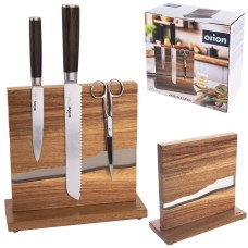 Магнітний тримач для ножів, RIVER Orion 154309, дерев'яний з акації, двосторонній (для кухні)
