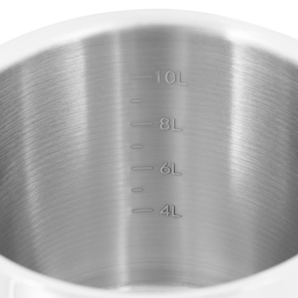 Каструля BergHOFF з кришкою та мірною шкалою, 12 л, для індукційних, газових і електричних плит