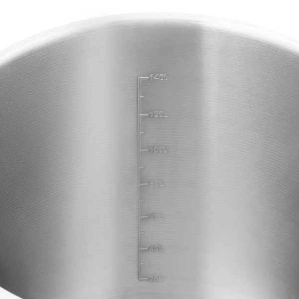 Garnek stalowy z pokrywką 1,7 l do kuchenki indukcyjnej gazowej elektrycznej