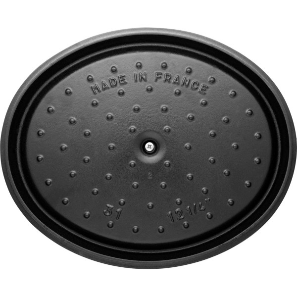 garnek żeliwny STAUB La Cocotte owalny 4,2 l do pieczenia i duszenia, grafitowy