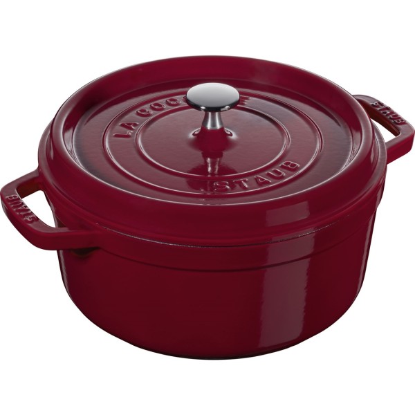 Garnek żeliwny Staub La Cocotte okrągły 3,85 l Bordeaux do duszenia i pieczenia