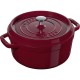 Garnek żeliwny Staub La Cocotte okrągły 3,85 l Bordeaux do duszenia i pieczenia
