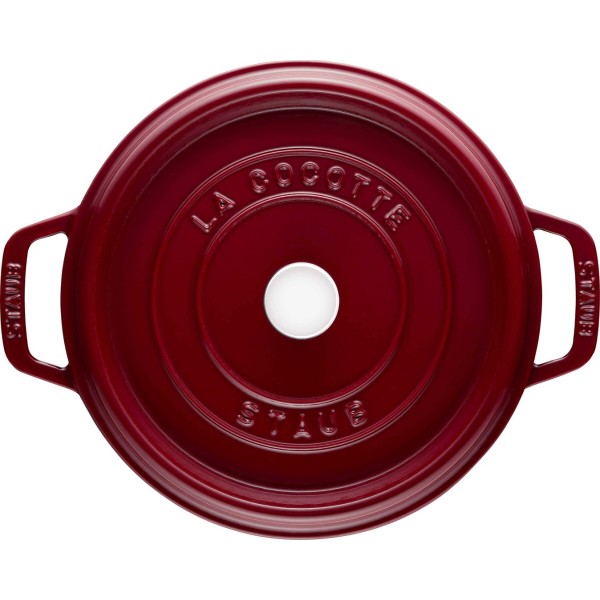 Garnek żeliwny Staub La Cocotte okrągły 3,85 l Bordeaux do duszenia i pieczenia