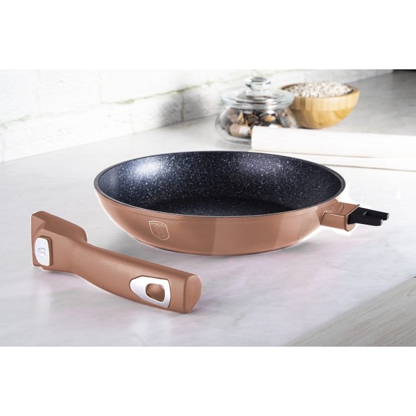 Набір каструль Berlinger Haus Metallic Line Rose Gold BH-7051, 6 предметів, для кухні