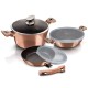 Набір каструль Berlinger Haus Metallic Line Rose Gold BH-7051, 6 предметів, для кухні