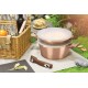 Набір каструль Berlinger Haus Metallic Line Rose Gold BH-7051, 6 предметів, для кухні