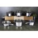 Komplet garnków Berlinger Haus Silver Jewellery BH-6661 stalowy 12 elementów do kuchni