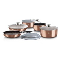 Komplet garnków Berlinger Haus Copper Metallic Line BH-1591 do wyposażenia kuchni tytanowy