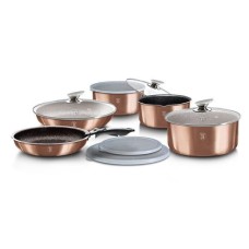 Komplet garnków Berlinger Haus Copper Metallic Line BH-1591 do wyposażenia kuchni tytanowy