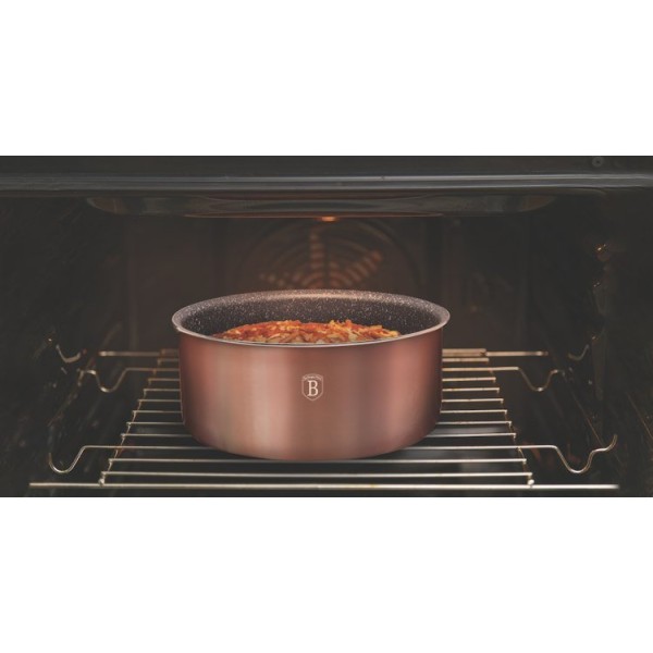 Komplet garnków Berlinger Haus Copper Metallic Line BH-1591 do wyposażenia kuchni tytanowy