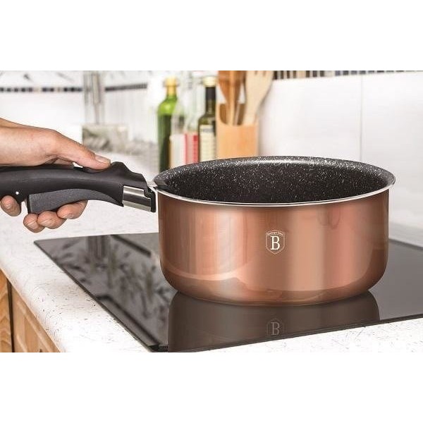 Komplet garnków Berlinger Haus Copper Metallic Line BH-1591 do wyposażenia kuchni tytanowy