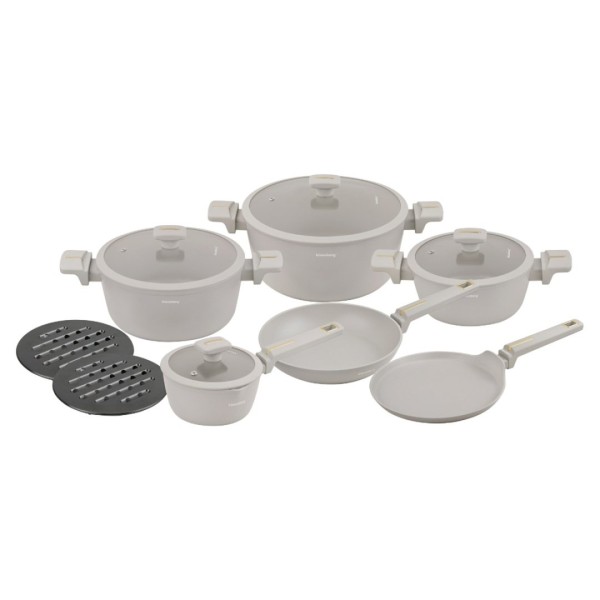 Zestaw garnków, Klausberg KB-7967, 12 elementów, powłoka marmurkowa, do kuchni