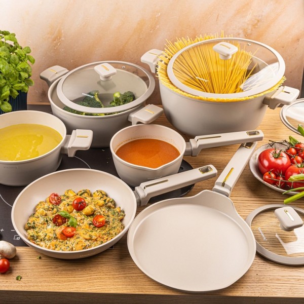 Zestaw garnków, Klausberg KB-7967, 12 elementów, powłoka marmurkowa, do kuchni