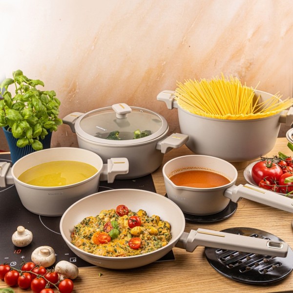 Zestaw garnków, Klausberg KB-7967, 12 elementów, powłoka marmurkowa, do kuchni