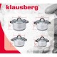 Набір кухонного посуду Klausberg KB-7701, 8 сталевих каструль 2.1-6.6 л для готування