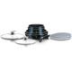 Комплект каструль Berlinger Haus Metallic Line Aquamarine BH-6146, 9 предметів для приготування страв