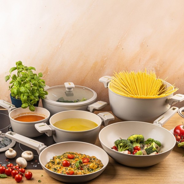 Zestaw garnków Klausberg KB-7969 – 12 elementów, powłoka marmurkowa, do domu