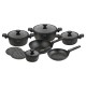 Zestaw garnków Klausberg KB-7968, 12 elementów, powłoka marmurkowa