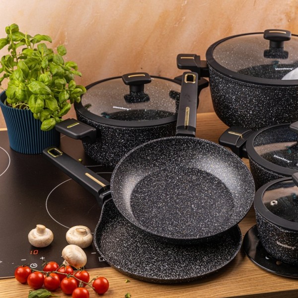 Zestaw garnków Klausberg KB-7968, 12 elementów, powłoka marmurkowa