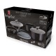 Komplet garnków Berlinger Haus Click & Cook Metallic Line Carbon Pro 9 elementów do gotowania