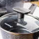 Komplet garnków Klausberg KB-7832 z nieprzywierającą marmorowaną powłoką 12 elementów do kuchni