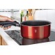 Komplet garnków Berlinger Haus Click & Cook Metallic Line Burgundy 9 elementów