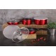 Komplet garnków Berlinger Haus Click & Cook Metallic Line Burgundy 9 elementów