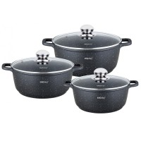 ZESTAW 3 GARNKÓW 2,3 , 4,5 , 6.5L KINGHOFF KH-1606